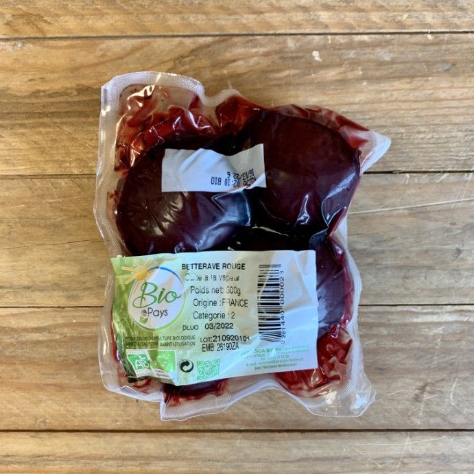 Betterave rouge cuite à la vapeur