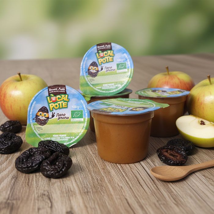 Dessert fruité pomme pruneau (Local Pote)