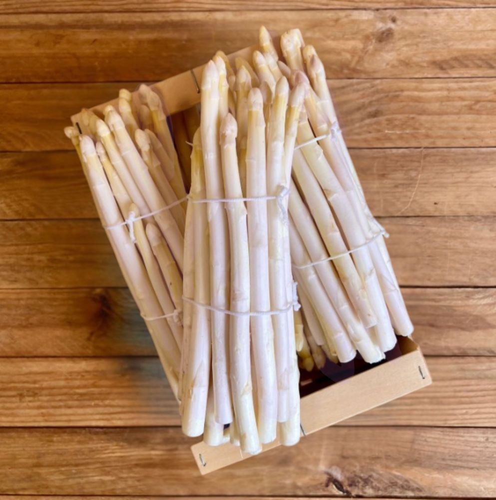 Asperge blanche violette