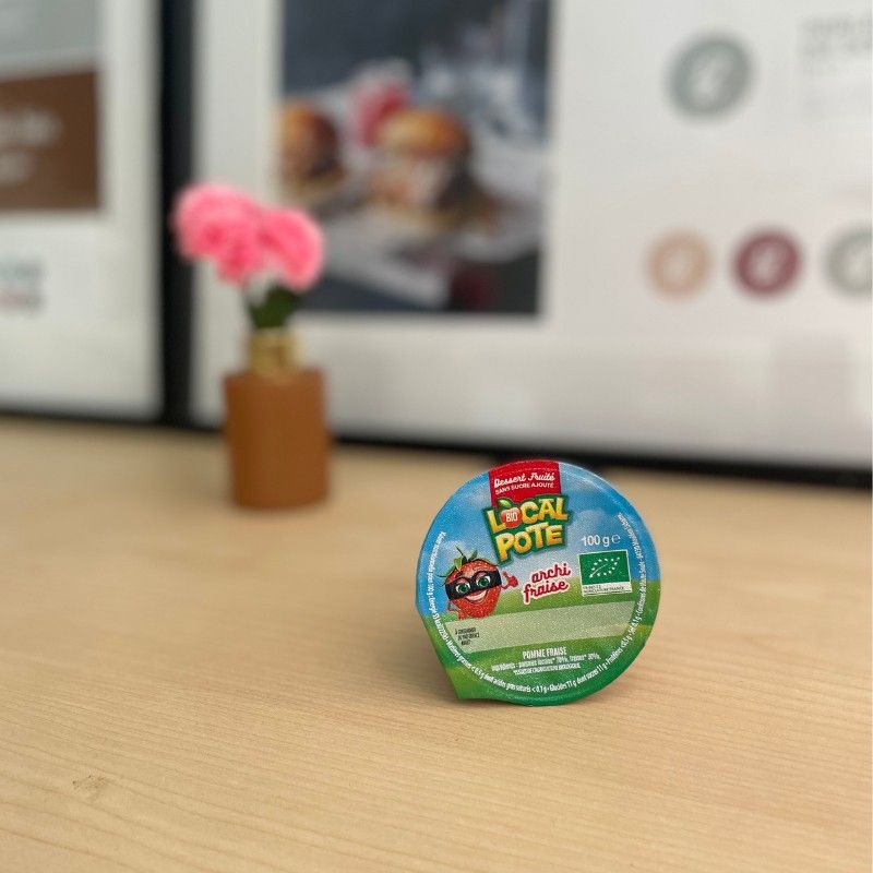 Dessert fruité pomme fraise (Local Pote)