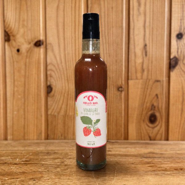 Vinaigre de cidre aromatisé à la fraise