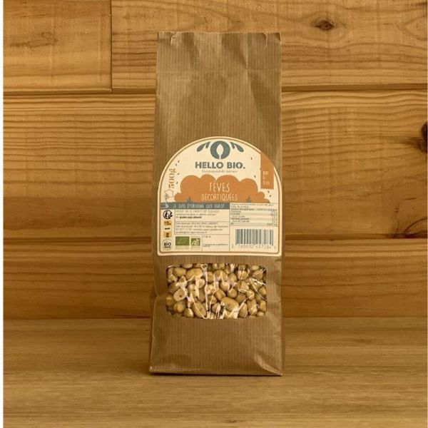 Fèves décortiquées